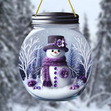 Festive Winter Wonderland Snowman Acrylic Snow Globe, 7.87" x 6.69", Pre-Drilled Holes for Easy Mounting, High Quality, Smooth Rounded Corners, Safe Installation, Ideal Gift for You