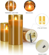 Yinuo Candle Vlamloze Led Kaarsen Licht Flikkeren, Echte Wax Fake Wick Bewegende Vlam Faux Wickless Pillar, met Timer Remote, Pak voor Festival Bruiloft Thuis Party Halloween Decoraties