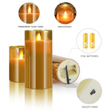 Yinuo Candle Vlamloze Led Kaarsen Licht Flikkeren, Echte Wax Fake Wick Bewegende Vlam Faux Wickless Pillar, met Timer Remote, Pak voor Festival Bruiloft Thuis Party Halloween Decoraties