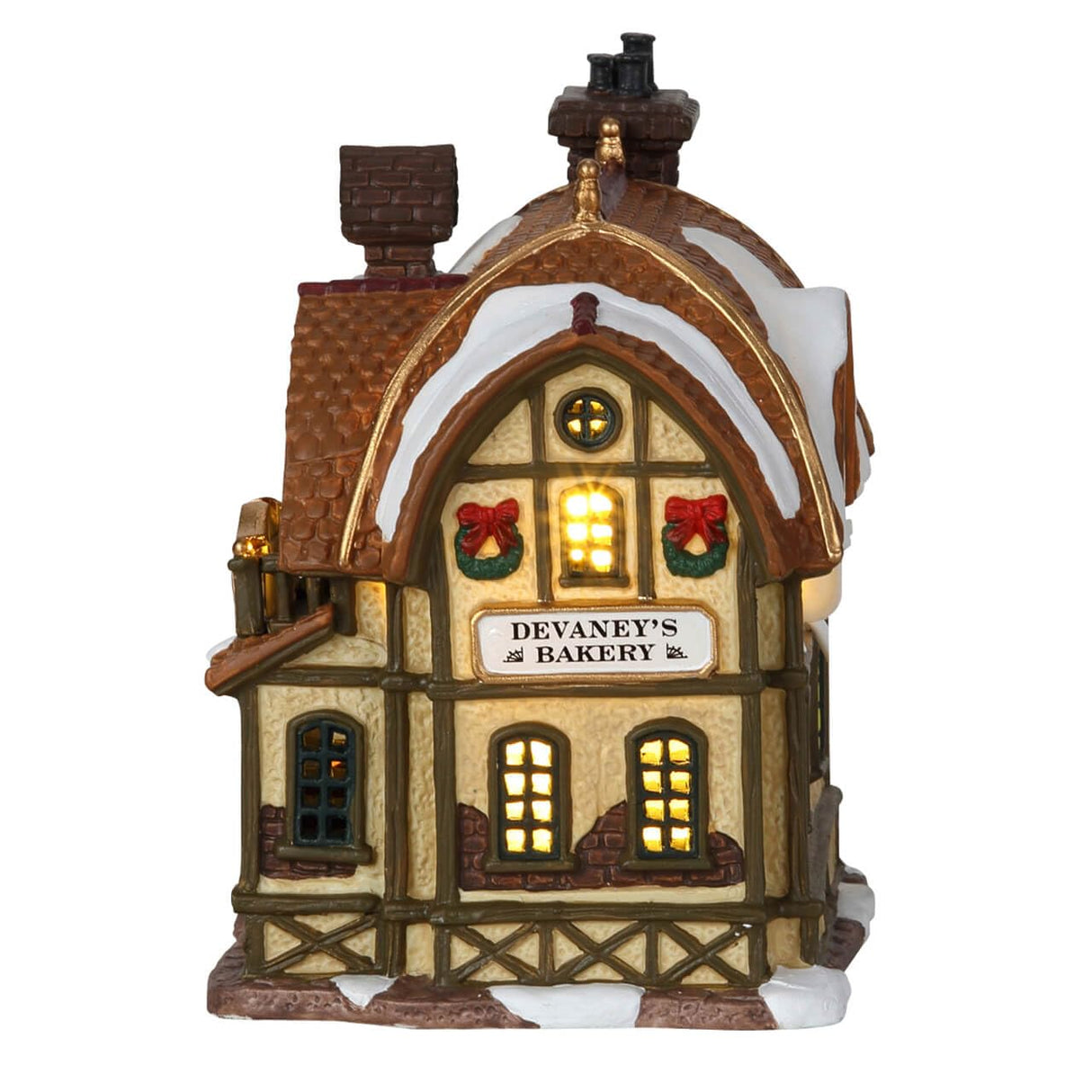 Lemax Christmas Village Devaneys Bakkerij Werkt op batterijen Led - 35793