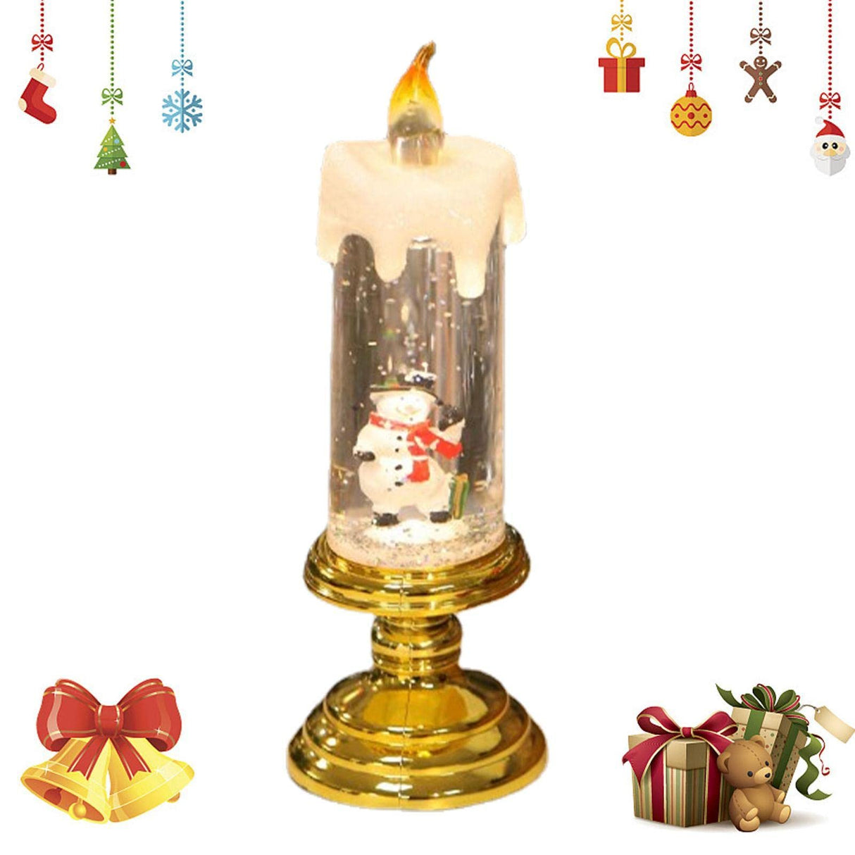 Kerst Led Kaarsen, Vlamloze Kaarsen Water, Home Candle Light Decors met meerdere verlichtingsmodi voor festivalfeest Hepvet