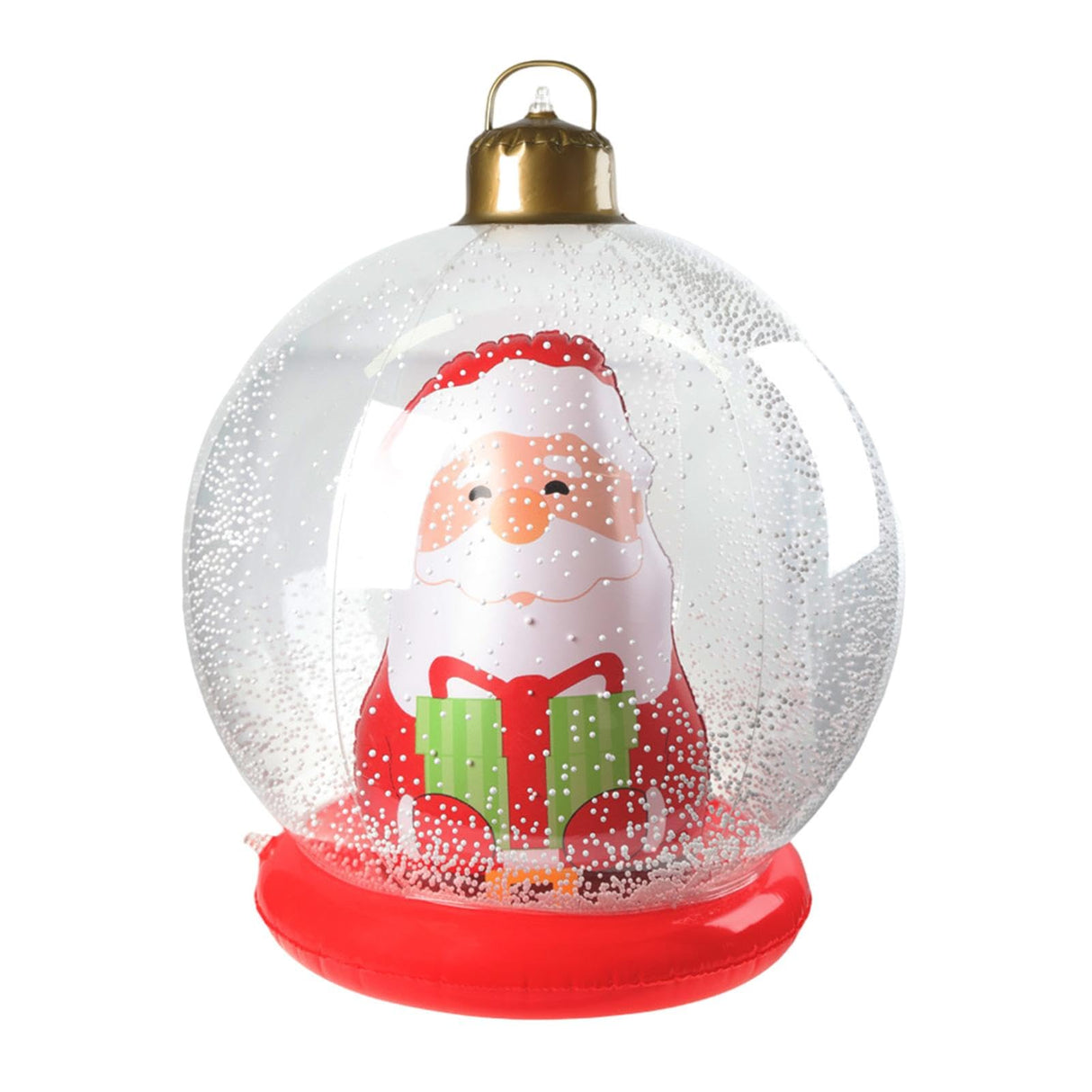 Inflatable Christmas Balls, Lighted Christmas Balls, Santa Claus Ornaments, PVC Christmas Ball Decorations, Giant Christmas Inflatables Toy For Porch Christmas Tree