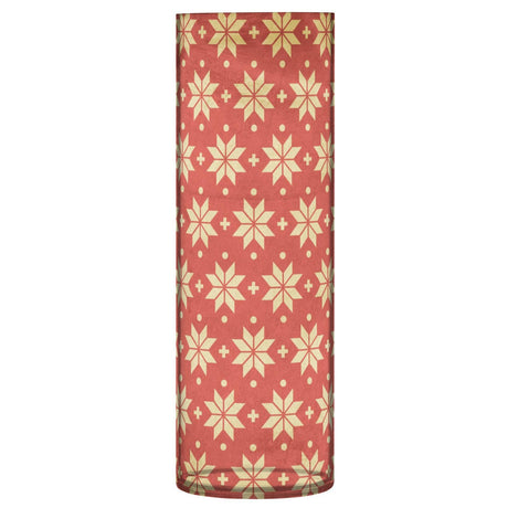 Vintage rode en gouden kerst sneeuwvlokken plastic vazen 30 x 9 cm hoge bloemenvaas heldere vaas voor bruiloft tafel centerpieces boekenplank bruiloft decor