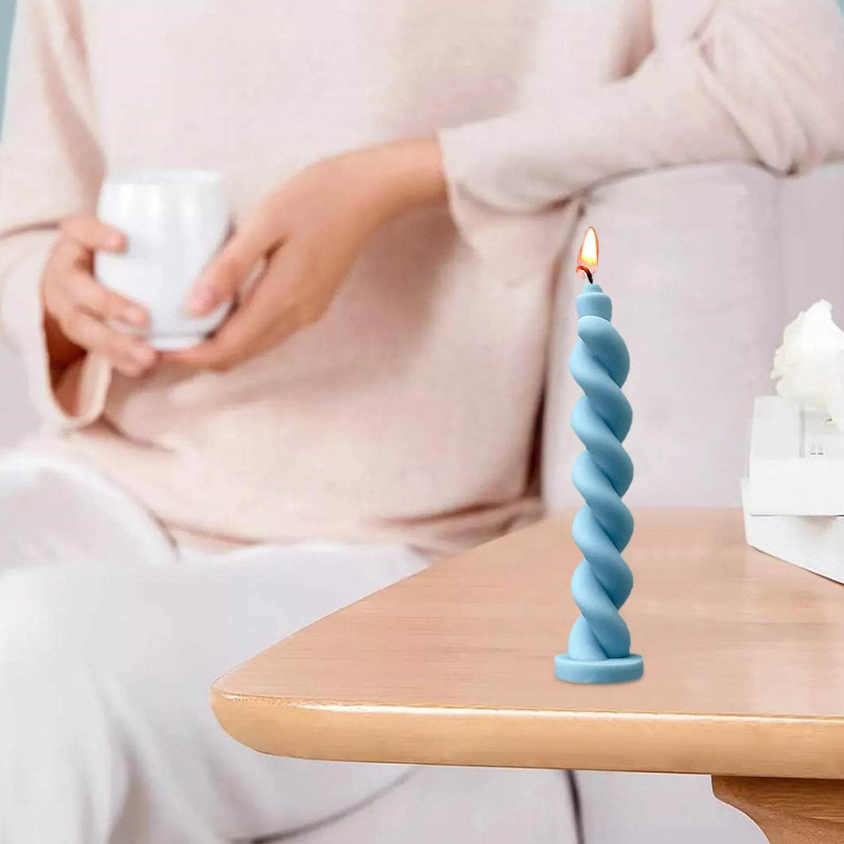 Twist Kaarsvorm, Roterende Twisted Pillar Candle Mold, Pillar Candle Mallen Voor Aromatherapie Kaars Zeep Wax Maken, Unieke Staaf Hars Mallen