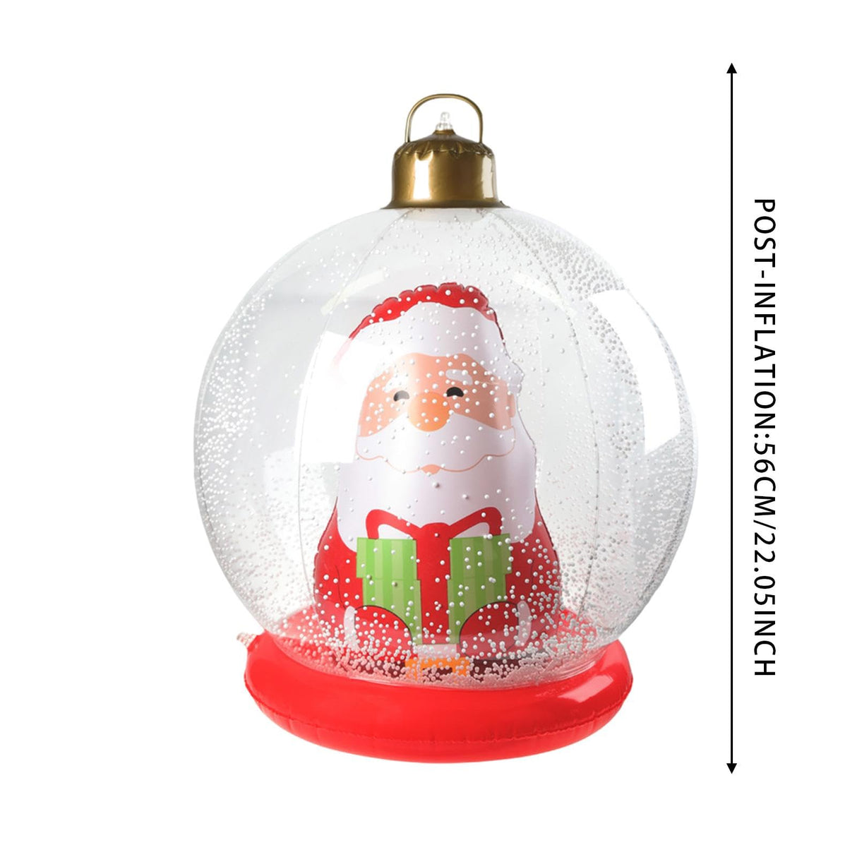 Inflatable Christmas Balls, Lighted Christmas Balls, Santa Claus Ornaments, PVC Christmas Ball Decorations, Giant Christmas Inflatables Toy For Porch Christmas Tree