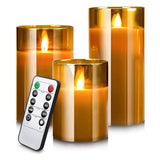 Yinuo Candle Vlamloze Led Kaarsen Licht Flikkeren, Echte Wax Fake Wick Bewegende Vlam Faux Wickless Pillar, met Timer Remote, Pak voor Festival Bruiloft Thuis Party Halloween Decoraties