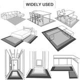 Morbuy Kerst tapijten moderne tapijten woonkamer tapijt, extra groot formaat zachte korte middelgrote stapel tapijten antislip wasbare vloermatten voor slaapkamer kinderkamer decor (kerstman, 80x120cm)