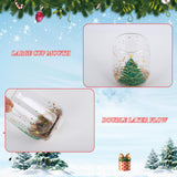 Kerstglazen theekop 350 ml Kerstboom Glazen Koffiekop Dubbelwandige Geïsoleerde Glazen Voor Kerst Dubbellaagse Kerstmok met Glitter Xmas Geschenken voor Vrouwen Mannen Kinderen