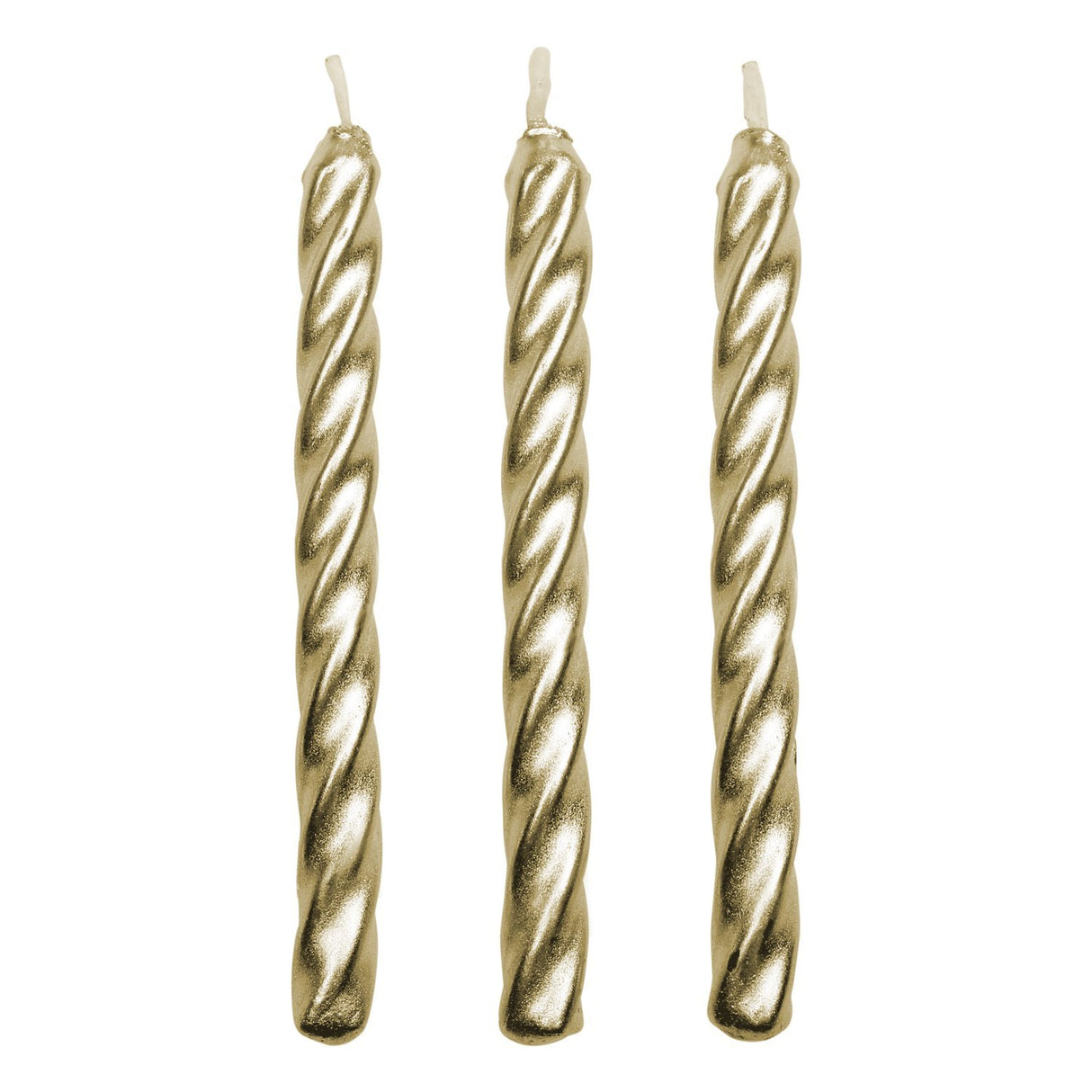 PME 10 Set GOLD TWIST Candles met houders verjaardagsfeestjes decoratie