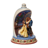 Enesco Disney Traditions door Jim Shore Beauty and The Beast Rose Dome Scene Beeldje, 10,3 Inch, Veelkleurig