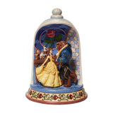 Enesco Disney Traditions door Jim Shore Beauty and The Beast Rose Dome Scene Beeldje, 10,3 Inch, Veelkleurig