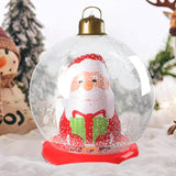 Inflatable Christmas Balls, Lighted Christmas Balls, Santa Claus Ornaments, PVC Christmas Ball Decorations, Giant Christmas Inflatables Toy For Porch Christmas Tree