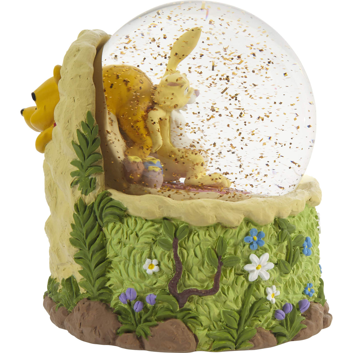 Precious Moments 203704 Disney Don't Feed The Bear Winnie de Poeh Hars/Glas Muzikale Sneeuwbol, Multicolor