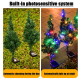 2Pack Solar Led Light Christmas tree Decorations Outdoor Waterproof Garden Patio Porch New Year party Christmas Flood Light