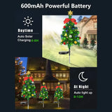 Christmas Tree Solar Lights Outdoor Waterproof LED Garden Lawn Landscape Festive Decorative Floor Lights Christmas Decor