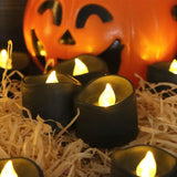 Led Electronic Black Candle Light Household Smokeless Lighting Home Decoration Accessories for Halloween Party Candle Decoration