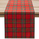 Christmas Table Runner Scottish Tartan Plaid Home Dinning Table Decoration Tablecloth For Festival Christmas Party Table Cover