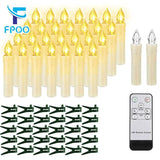 LED Electronic Candle With Timer Remote Battery Operated Flickering Flame Wedding Birthday Home Decoration Christmas Tree Candle