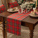 Christmas Table Runner Scottish Tartan Plaid Home Dinning Table Decoration Tablecloth For Festival Christmas Party Table Cover