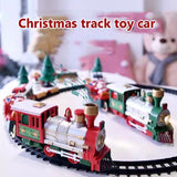 Christmas Train Electric Train Set For Christmas Tree Track Car Christmas Decoration Trains Noel Gift Round Rail Train Carousel