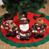 Christmas Snowman Santa and Reindeer Figures Creative Standing Poses Perfect for Hotel and Mall Decor Festive Holiday Accents