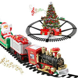 Christmas Train Electric Train Set For Christmas Tree Track Car Christmas Decoration Trains Noel Gift Round Rail Train Carousel