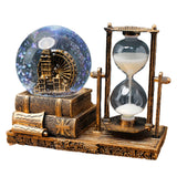 Christmas Snow Globe with Music Box Table Art Home Room Decoration Suitable for Office Wine Cooler Decor