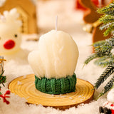 Creative Christmas Gloves Candle Handmade Scented Candle Aromatherapy Soy Wax Candles Party Guest Gifts Home Decoration