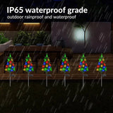 2Pack Solar Led Light Christmas tree Decorations Outdoor Waterproof Garden Patio Porch New Year party Christmas Flood Light