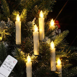 LED Electronic Candle With Timer Remote Battery Operated Flickering Flame Wedding Birthday Home Decoration Christmas Tree Candle