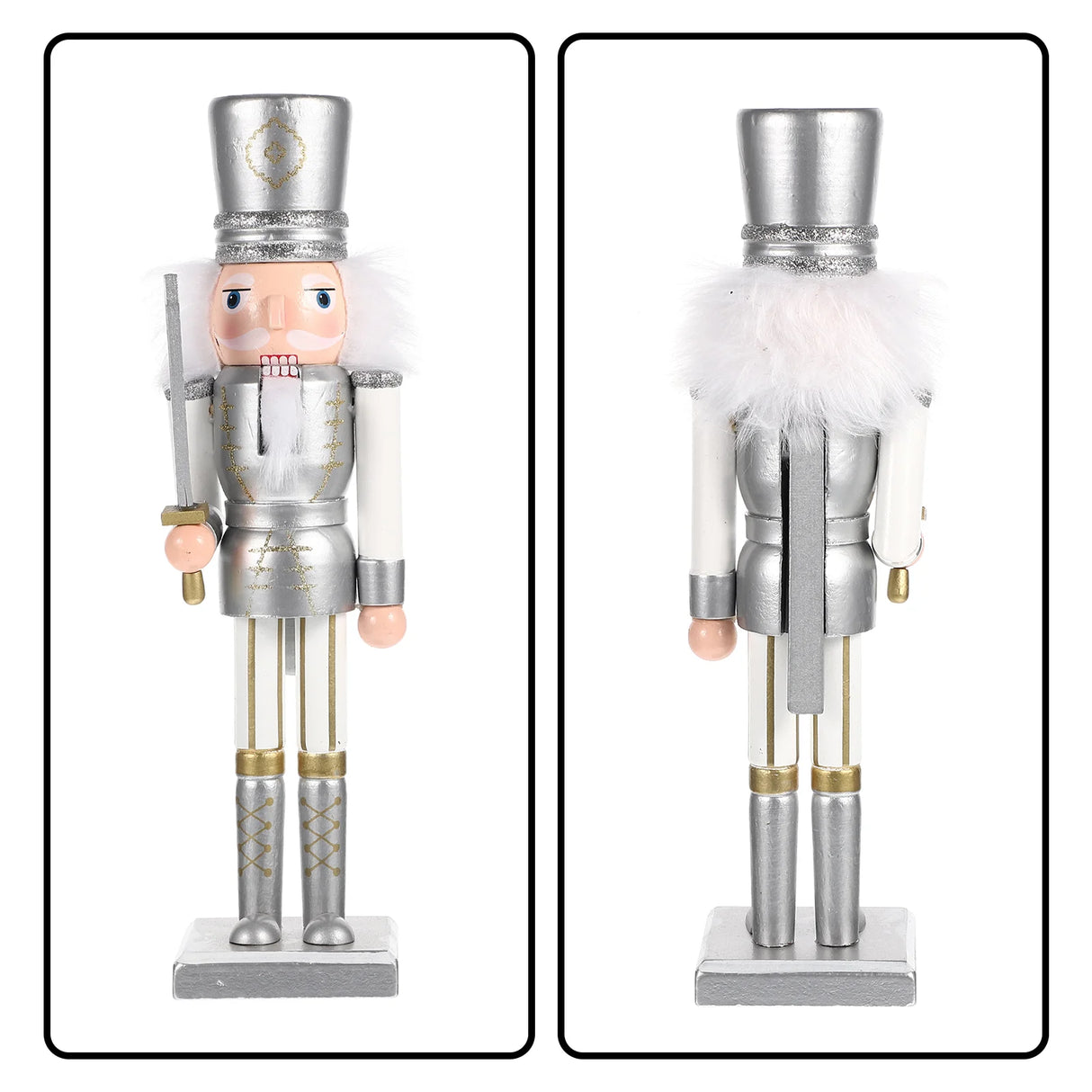 Christmas Nutcracker 150cm Holiday Figures Decor Decorations Candy Gifts Wooden Desktop Nutcrackers Craft Golden