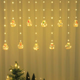 Versatile Christmas Wishing Ball Curtain Lights - Battery Operated, 8 Modes for Indoor & Outdoor Decor, Perfect for Holidays & Seasonal Celebrations (Batteries Not Included)